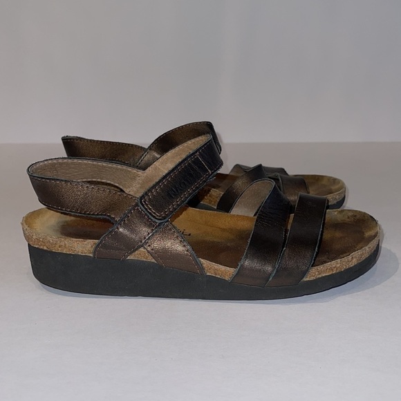 NAOT Metallic Bronze Kayla Sandals - Picture 3 of 9